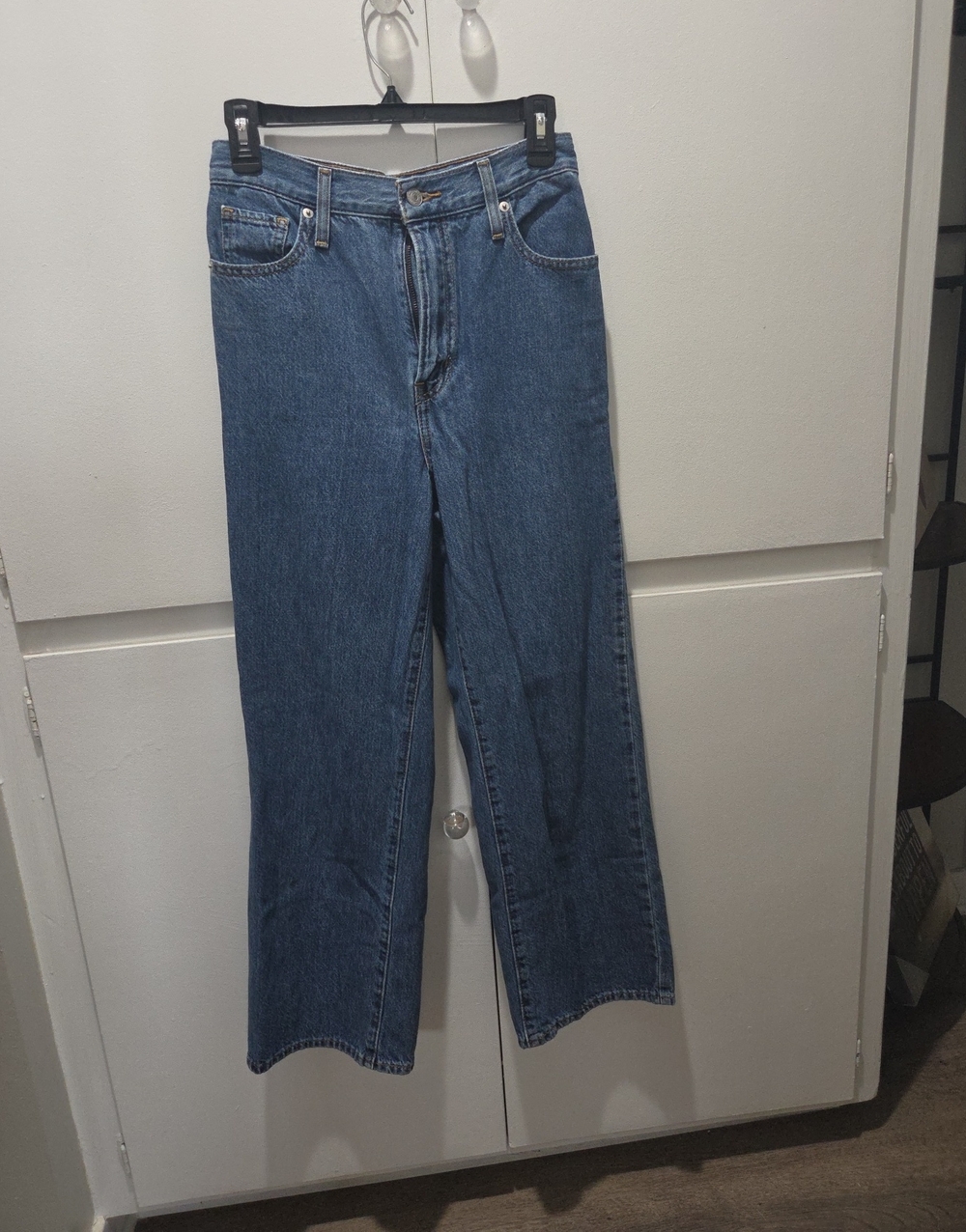 Levi's Straight-Leg Jeans in Medium Blue Denim